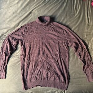 Brown turtle neck